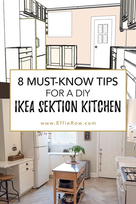 Ikea Kitchen Cabinets White, Ikea Stensund Kitchen White, How To Save On Kitchen Cabinets, Ikea Tall Kitchen Cabinet, Ikea Off White Kitchen, Installing Ikea Kitchen Cabinets, White Ikea Kitchen Ideas, Ikea Kitchen Sektion, Ikea Cabinet Hack Kitchen