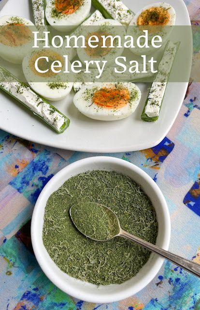 Food Lust People Love: This tasty homemade celery salt recipe takes advantage of the celery leaves by drying them out then grinding them with salt. It's easy and full of flavor! Celery Tops Recipe, How To Dry Celery, Celery Salt Diy, Homemade Celery Salt, Diy Celery Salt, Celery Salt, Celery Preservation, Dehydrating Celery In Dehydrator, Roasted Celery