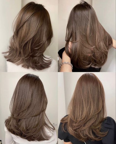 Layers Hairstyles, Beige Hair, Korean Hair Color, Haircuts For Medium Length Hair, Brown Hair Looks, Fashion Technology, Brown Hair Inspo, Hair Inspiration Long, Layered Haircuts For Medium Hair