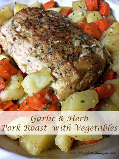 Pork Roast With Vegetables, Herb Pork Roast, Roast With Vegetables, Boneless Pork Loin Roast, Boneless Pork Roast, Pork Roast In Oven, Pork Sirloin, Sirloin Roast, Boneless Pork Loin