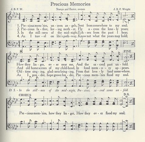 Precious Memories Hymn, Music Videos Songs, Songs Christian, Gospel Song Lyrics, Christian Hymns, Hymn Music, Church Songs, Hymns Lyrics, Christian Song Lyrics