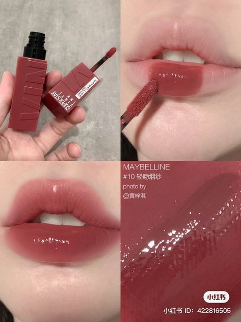 lipvinylinklipstick, lipcombo, maybellinelips, nyxprofessionalmakeup, cheaplipgloss, richaesthetic, glossylips, lipoil, lip essentials, makeupessentials, holygrailproducts, shinylips, hydrating, darkfeminineenergy, browngirl, asianbeauty, maybelline, beauty, makeup, red lips Maybelline Super Stay Vinyl Ink, Membentuk Alis, Mekap Mata, Maybelline Lipstick, Makeup Korean, Maybelline Superstay, Top Makeup, Makeup Accesories, Lip Makeup Tutorial