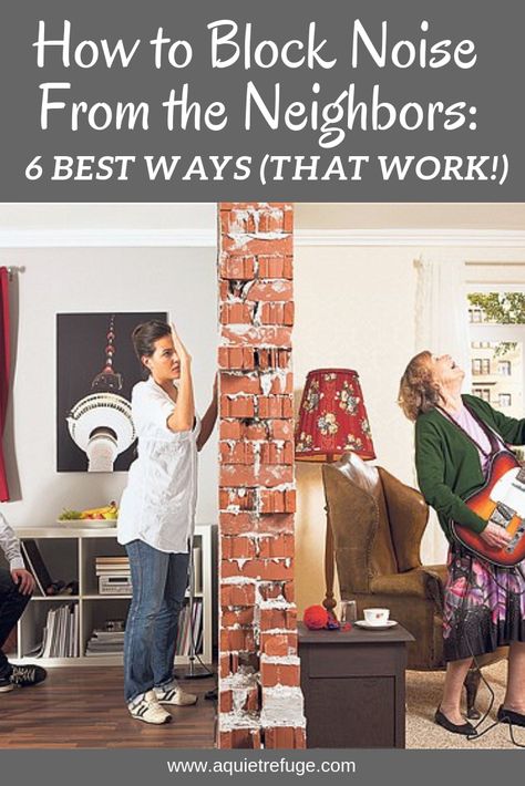 How to Block Noise From the Neighbors: 6 Best Ways (That Work!) There’s nothing as annoying as having to deal with noisy neighbors. Of course, you could always move, but what if it only gets worse at your new place? Let's continue reading and get the solution. #homeimprovement #neighbors #soundproofingguide #homedecor #roomdecor Noise Cancelling Wall, Soundproof Room Diy, Sound Proofing A Room, Sound Proofing Apartment, Sound Proof Flooring, Diy Tv Antenna, Acoustical Panels, Soundproofing Walls, Annoying Neighbors