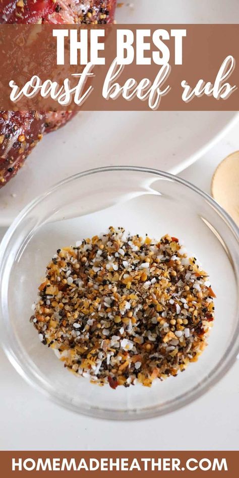 Rib Roast Seasoning Dry Rubs, Smoked Beef Roast Dry Rubs, Seasoning For Roast Beef, Bbq Roast Beef Rub, Rub For Roast Beef, Dry Rub For Beef Roast, Beef Tenderloin Rub Recipe, Beef Roast Seasoning Recipe, Prime Rib Roast Rub Recipe