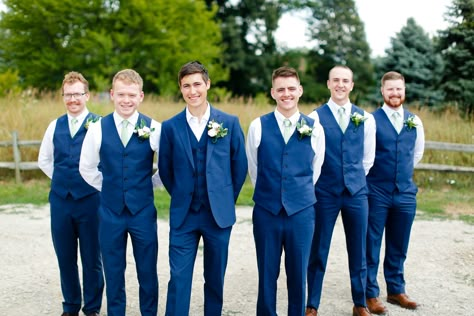 Groomsmen Outfits Navy Blue, Dusty Blue Groomsmen Attire Vest, Wedding Groomsmen Attire Navy, Groomsmen Outfits Navy, Groomsmen Navy Blue, Chambelanes Outfits Quinceanera Navy Blue, Navy Blue Chambelan Outfit, Groomsmen Attire Navy Blue, Blue Groomsmen Attire