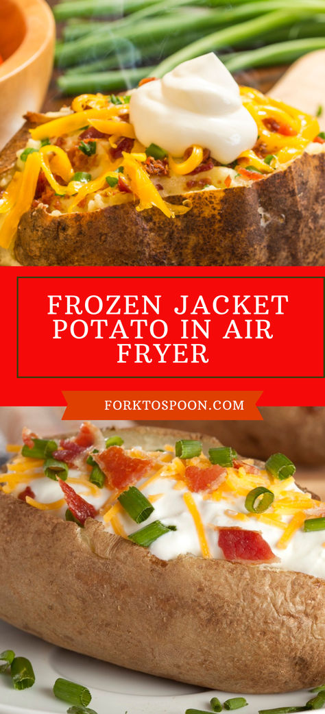 Jacket potatoes are versatile and easy to prepare in the air fryer! With our straightforward recipe, you'll have perfectly baked potatoes in no time. Using both the microwave and air fryer makes the process faster and more convenient than ever. Whether you need a quick dinner or a delicious side dish, air fryer jacket potatoes are a great option. Plus, you can store them in the fridge for up to four days or freeze them for up to three months.
Cooking a frozen jacket potato in the air fryer. Baked Potato In Air Fryer, Potato In Air Fryer, Jacket Potatoes, Stuffed Baked Potatoes, Frozen Potatoes, Jacket Potato, Creamed Potatoes, Baked Potatoes, Four Days