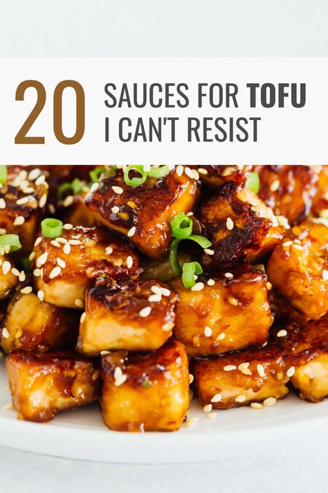 20 Easy Sauces for Tofu I Can’t Resist – Happy Muncher Tofu In Brown Sauce, Tofu With Sauce Recipes, Soy Sauce Tofu Marinade, Vegan Tofu Sauce, Easy Fried Tofu, Crispy Tofu Dipping Sauce, Fried Tofu Dipping Sauce, Vegan Tofu Sauce Recipes, Easy Tofu Sauce