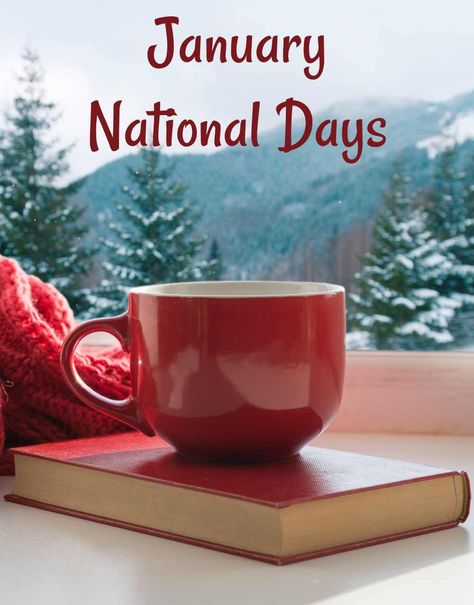 Get the list of all the national days in January, plus a free printable planning sheet on Always the Holidays. #january #nationaldays #calendar January National Days, National Days In January, Special Days In January, January Resolutions, List Of National Days, Holidays In January, January Themes, National Holiday Calendar, Planning Sheet