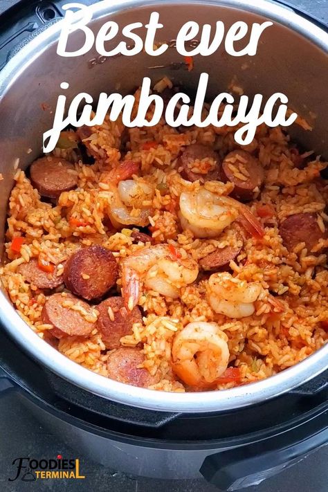 Best Jambalaya Recipe, Jambalaya Recipes, Jambalaya Recipe Instant Pot, Instant Pot Jambalaya, Jambalaya Recipe Easy, Cajun Spices, Instant Pot Pasta Recipe, Louisiana Style, Sunday Dinners