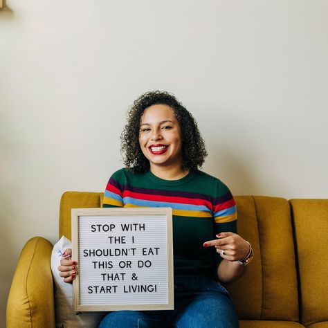 Dalina | Anti Diet Dietitian on Instagram: “What have you stopped doing in your life because you were riddled with the "I shouldn't" tell me below 👇🏽 Diet culture is all about the…” Topics Of Conversation, Anti Diet, Anti Dieting, Diet Culture, Registered Dietitian, Branding Photoshoot, How To Speak Spanish, Calorie Counting, Body Image