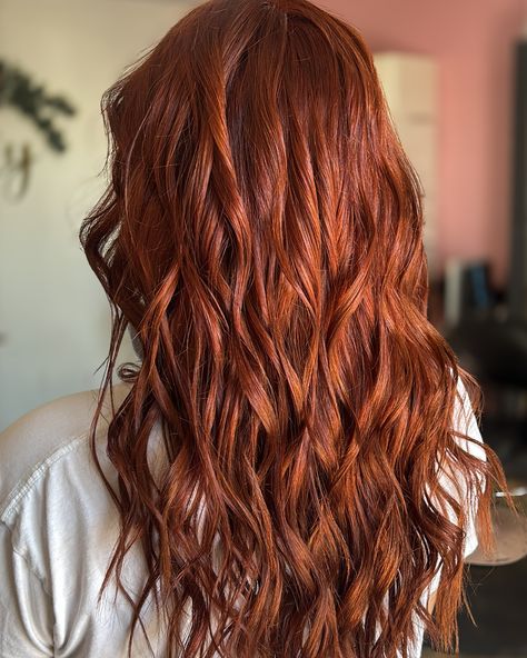 53% of Yall voted for Red copper so here it is 👩🏼‍🦰✨ BIG THANK YOU to @hairbylauren.ss for her Hi Lift Reel 🧡 I’ve been using more of them and when I was looking for a video on it hers was EXACTLY what I was looking for 💞 @pravana Champagne Hi Lift @wellahair @wellahairusa 7/43 Koleston @redkenpro @redken 6R + 7aa Shades eq Quick Blowout @amika @amikapro Top Gloss Shine Spray @dysonbeauty @dysonhairpro @dyson @dysonusa Madera Hairstylist | Copper Red Hair | Red Copper Hair | Madera Hairc... Red Hair Gloss, Red Copper Hair, Copper Red Hair, Hair Gloss, Shine Spray, Red Copper, Copper Red, Hair Red, Copper Hair