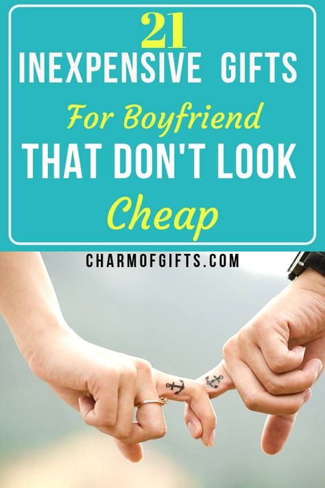 21 Inexpensive boyfriend gifts that are so useful and adorable he would love to get them. These affordable gift ideas for him are perfect for birthday, anniversary, valentine's or any occasion you want to celebrate with your boyfriend. #inexpensivegiftsforhim #cheapgifts #boyfriendgifts Inexpensive Gifts For Boyfriend, Cute Simple Gifts For Boyfriend, Inexpensive Anniversary Gifts For Him, Simple Anniversary Gifts For Him, Birthday Celebration Ideas For Boyfriend, Cheap Anniversary Gifts, Creative Birthday Ideas, Surprise Gifts For Him, Thoughtful Gifts For Him