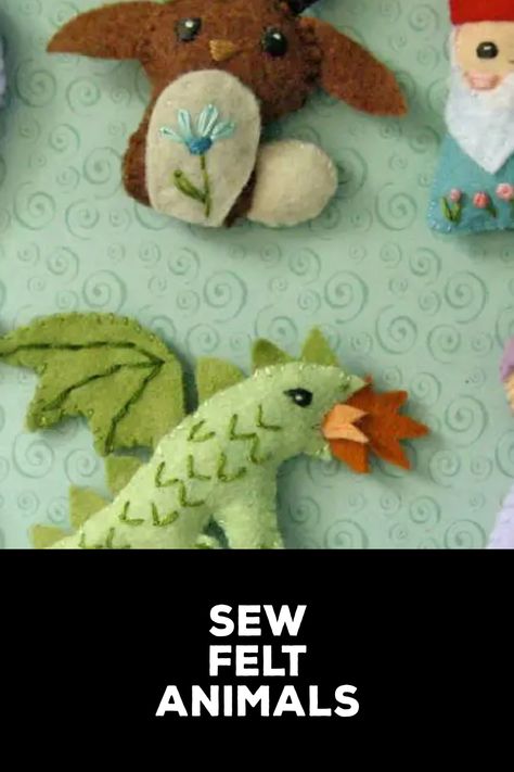 How to Sew Felt Animals Felt Animal Patterns Free, Sew Felt Animals, Animal Patterns Free Templates, Felt Toy Patterns Free Templates, Felt Animal Patterns Free Templates, Diy Crafts To Do At Home, Sewing Felt, Sew Felt, Felt Toys Patterns