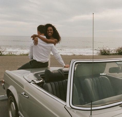 Car Engagement Photos, Interracial Couples Bwwm, Bwwm Couples, Interacial Couples, Mixed Couples, Couples Vibe, Interracial Couples, Couple Relationship, Wedding Engagement Photos