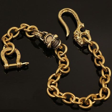 Skull Pants, Chain Pants, Pants Chain, Biker Chain, Men Chain, Wallet Chains, Pant Chains, Gold Wallet, Biker Wallet