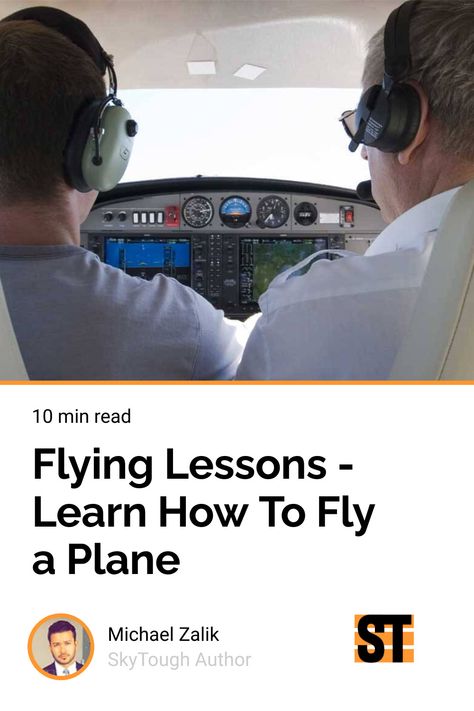 You might be curious about what it takes to learn how to fly. There are many options but we’ll look at flying lessons - learn how to fly a plane. How To Fly A Plane, Aviation Lessons, Pilot Life, Ground School, Aviation Training, Fly Plane, Pilots Aviation, Flying Lessons, Be Curious