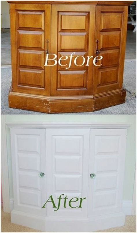 DIY: Painted Thrift Store Cabinet - Top 60 Furniture Makeover DIY Projects and Negotiation Secrets Scandinavian Furniture, Refurbished Furniture, Furniture Restoration, Furniture Makeover Diy, Flipping Furniture, Redo Furniture, Repurposed Furniture, Refinishing Furniture, Furniture Projects