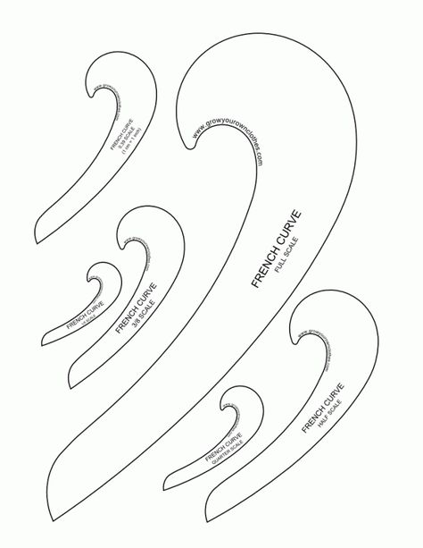 french_curve printables Sewing Printables, French Curve, Sewing Class, Sewing Design, Pattern Drafting, Sewing Lessons, Love Sewing, Sewing Tools, Sewing Basics