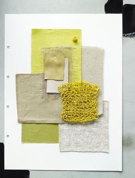 Textile Color Palette, Colour Palette Moodboard, Fashion Sketchbook Ideas, Material Moodboard, Sketchbook Ideas Inspiration, Fashion Portfolio Layout, Textiles Sketchbook, Fabric Board, Material Board