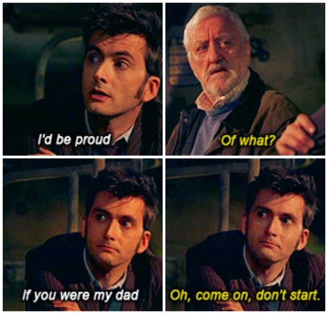 Donna's grandpa, Wilfred Mott & Ten! Wilfred Mott, Doctor Who Wilfred, Chris Eccleston, Doctor Who 10, Time Lord, 10th Doctor, Geek Girls, Torchwood, Wibbly Wobbly Timey Wimey Stuff