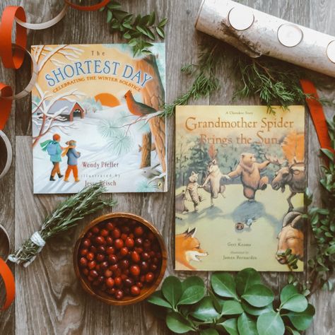 Children's Books for Winter Solstice & Yule | Witchcraft Parenting - Naturally Modern Winter Solstice For Kids, Yule For Kids, Yule Crafts For Kids, Yule Celebration Ideas, Storywalk Ideas, Winter Solstice Crafts For Kids, Yule Witchcraft, Books For Winter, Winter Solstice Party