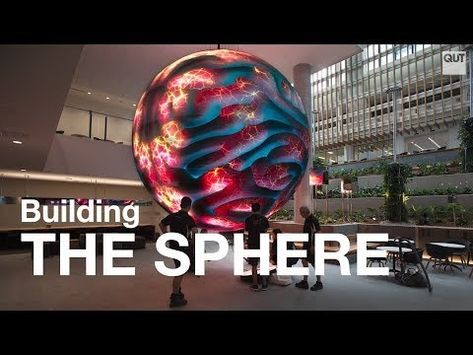 (8) Building the Sphere at QUT - YouTube Globe Display, 3d Learning, Planet Video, Interactive Projection, Sphere Light, Led Projects, Led Video Wall, Interactive Media, Led Display Screen