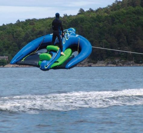 July 14, 2006 Last month we ran a story on the Kite Tube, a human-bearing inflatable towable water kite and within a week we’ve been sent another one – the Man Lake Toys, Lake Fun, Beach Necessities, Lake Time, Summer Toys, Boat Stuff, Inflatable Boat, Manta Ray, Pool Floats