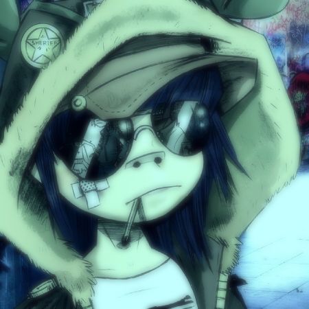 Noodle From Gorillaz, Gorillaz Noodle, Gorillaz Fan Art, Monkeys Band, Y2k Profile Picture, Gorillaz Art, Comic Style Art, Picture Icon, Gorillaz