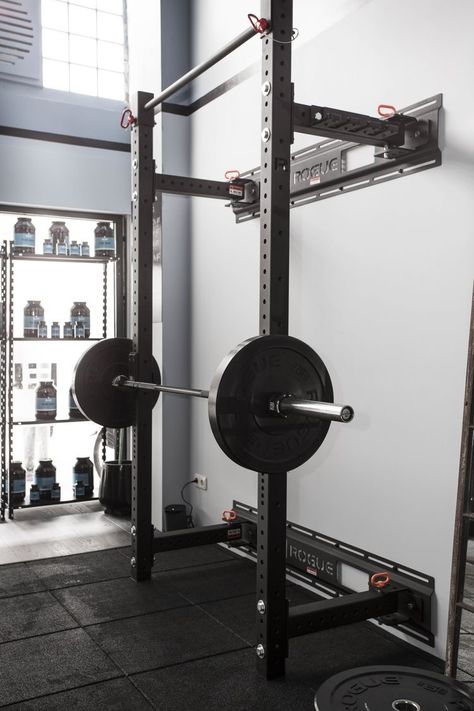 Basement Workout Room, Gym Rack, Gym Basement, Home Gym Basement, Home Gym Inspiration, Gym Design Interior, Dream Gym, Home Gym Garage, Training Studio