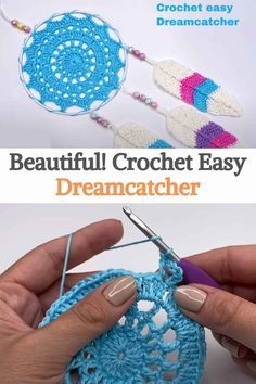 Small Crochet Dream Catcher Pattern Free, Dream Catcher Crochet Pattern Free, Crochet Dream Catcher Pattern Free Easy, Crochet Dreamcatcher Pattern Free Easy, Crochet Dream Catcher Pattern Free, Free Crochet Mandala Pattern, Dream Catcher Crochet Pattern, Easy Dreamcatcher, Crochet Pattern Aesthetic