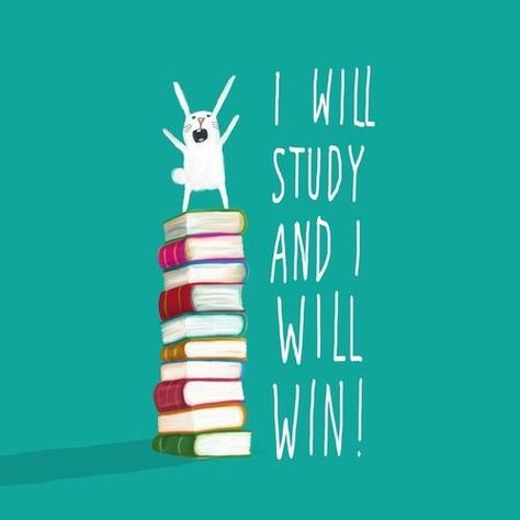 I WILL STUDY AND I WILL WIN ! Exam Motivation, Study Quotes, Finals Week, Study Motivation Quotes, Study Hard, School Motivation, Study Inspiration, Student Life, Study Motivation