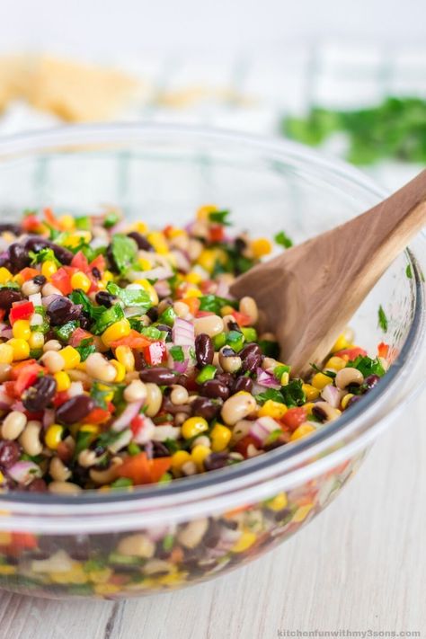 The Best Ever Cowboy Caviar Cowboy Caviar For A Crowd, Simple Foods For Party, Sweet Cowboy Caviar Recipe, Cowboy Caviar Spend With Pennies, Healthy Cowboy Caviar, Summer Time Appetizers, Culinary Hill Cowboy Caviar, Taste Of Home Cowboy Caviar, Texas Caviar