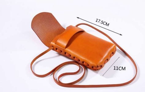 Phone Sling Bag, Leather Bag Tag, Leather Phone Bag, Leather Cell Phone Cases, Leather Wallet Design, Leather Phone Pouch, Leather Accessories Handmade, Diy Leather Bracelet, Leather Bag Pattern