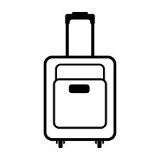 Luggage Drawing, Luggage Clipart, Luggage Illustration, Airport Ideas, Preschool Counting Worksheets, Ideas Sketch, Preschool Counting, Chalk Wall, Outline Images