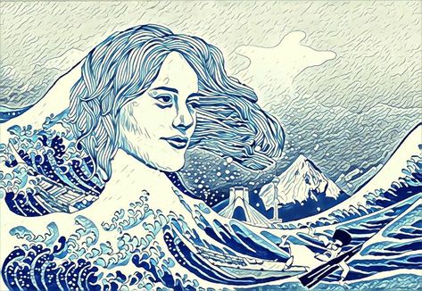 Pencil Art Drawings, Women Life, Pencil Art, Frogs, Great Wave, Colorful Art, Art Drawings, Pencil, Black And White