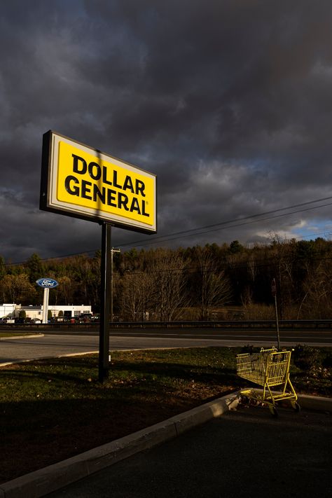 Dollar Store Aesthetic, Dollar General Aesthetic, Midwest Gas Station, Pro Union, Midwestern Gothic, Bestie Wedding, 1800s General Store, Prefabricated Building, Corporate Greed