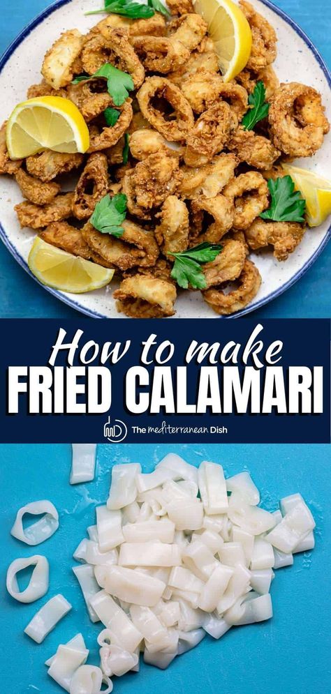 How To Make Fried Calamari, Homemade Fried Calamari, Fried Squid Calamari, Pan Fried Calamari, Whole Calamari Recipes, Fresh Calamari Recipes, Crispy Fried Calamari, Deep Fried Calamari Recipes, Calamari Recipes Fried