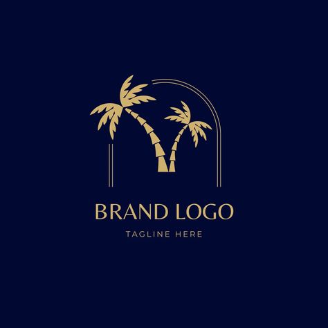 I will design minimalist tropical palm tree logo Palm Tree Logo, Logo Development, Tree Palm, Tree Logo Design, Beach Logo, Developer Logo, Find Logo, Tree Logo, Tree Logos