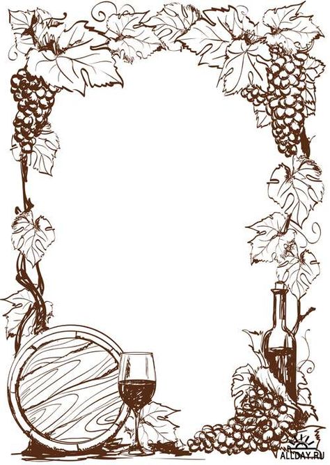 Grape Drawing, Vine Drawing, Wine Logo, Old Paper Background, Woodburning Projects, Designs Coloring Books, Wood Burning Crafts, Wine Signs, Wood Burning Patterns