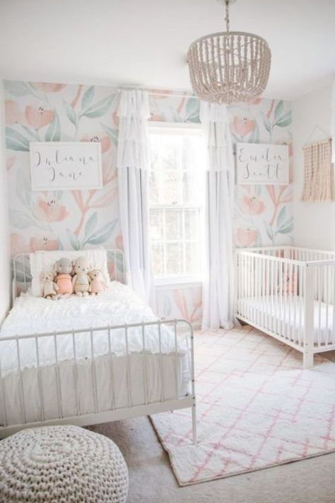 MULTI-FUNCTIONAL NURSERY (2) Sister Rooms Shared, Shared Bedroom And Nursery, Toddler Girls Shared Room, Toddler Baby Room Share, Toddler And Baby Room Sharing, Newborn And Toddler Room Shared, Toddler And Nursery Shared Room, Toddler Bed And Crib Shared Room, Toddler Infant Shared Room