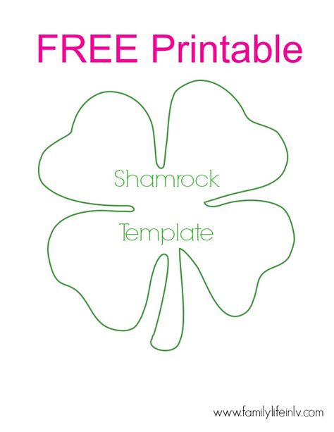 Four+Leaf+Shamrock+Template+Printable Shamrock Crafts For Kids, Shamrock Crafts, Shamrock Printable, Sant Patrick, Shamrock Template, Shamrock Craft, Fete Saint Patrick, Craft Preschool, March Crafts