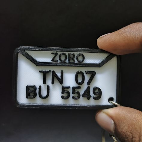 Number plate design