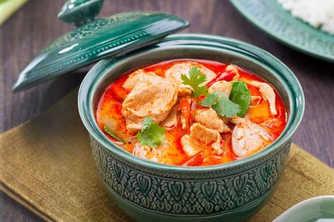 Tom Yum with Chicken   (Tom Yum Gai) Tom Yum Chicken, Tom Yum Recipe, Tom Yum Gai, Tom Yum Soup Recipe, Tom Yum Paste, Tom Yum Soup, Vegetarian Chicken, Chicken Soup Recipe, Thai Recipe