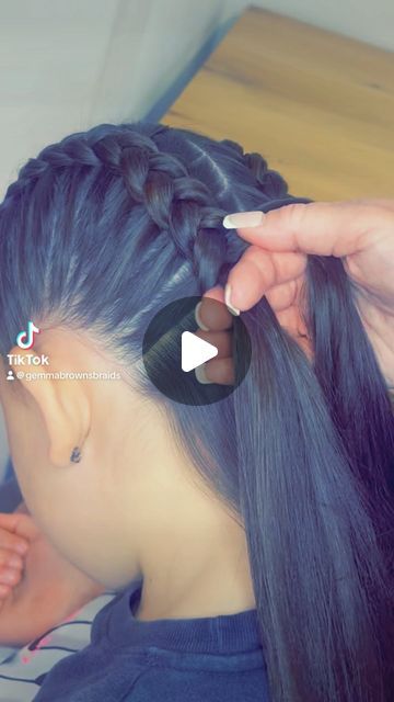 Gemma Brown on Instagram: "When you come to the back bit of braiding, tilt the head forward and hold the braid close. It will stop it going loose 💫 . . . . . . . . . #braids #dutchbraids #plaits #girlshairstyle #girlshair #hairtip #hairtips #hairhack #hairtricks #hairvideos #kidshairstyles #cutehairstyles" Hair Plaits, Plaited Hair, Plaits Hairstyles, Loose Braids, Dutch Braid, Plaits, Stop It, May 5, The Head