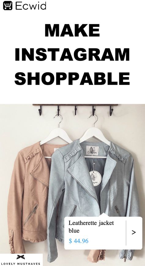 Shoppable Instagram posts are just a few clicks away. Sell on Instagram: let customers order directly from your Instagram posts when you’re powered by Ecwid. Start selling on Instagram with your Instagram store. Set up your Instagram shop in minutes to sell everything from clothes to antique furniture. Instagram Shops Clothes, Sell Clothes On Instagram, How To Sell Clothes On Instagram, Sell On Instagram, Selling On Instagram, Sell Everything, Instagram Marketing Tips, Fall Crafts Diy, Instagram Diy