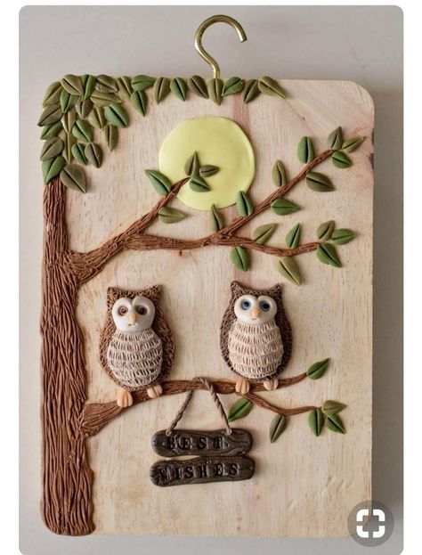 Painting With Clay Art, Pasta Craft Ideas, Clay Art Decoration, Shilpkar Clay Art Craft Ideas, Clay Crafting Ideas, Talenan Art Painting, Mouldit Clay Art Ideas Cute, Moldit Craft, Shilpkar Art Craft Ideas