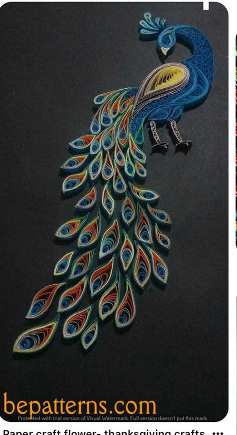 Peacock Quilling, Diy Quilling Crafts, Quilling Animals, Arte Quilling, Paper Quilling Tutorial, Paper Quilling For Beginners, Paper Quilling Flowers, Paper Quilling Cards, Origami And Quilling