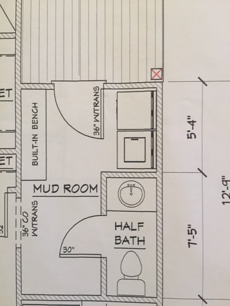 Bathroom Laundry Mudroom Combo, Mudroom Laundry Room Bathroom Combo, Half Bath Laundry Room Combo Floor Plan, Mudroom With Bathroom Layout, Mudroom And Bathroom Combo, Mud Room Powder Room Combo, Mudroom Laundry Half Bath, Half Bath Laundry Room Combo Farmhouse, Mud Room With Laundry And Bathroom