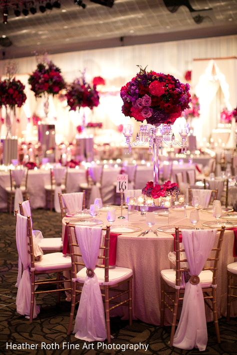 Red And Purple Wedding Theme, Purple And Red Wedding, Purple Wedding Reception Decorations, Red Purple Wedding, Red And Purple Wedding, Reception Theme, Purple Wedding Reception, Purple Reception, Red Wedding Theme