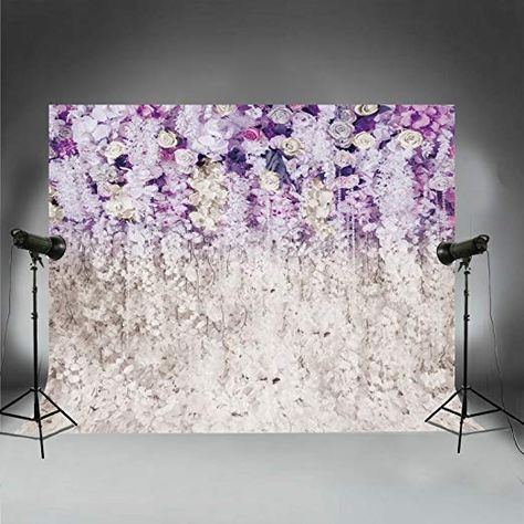 Amazon.com : 10x8ft Bridal Shower Background Large Wedding Purple Floral Flower Wall Backdrop Dessert Table Photobooth XT-6708 : Camera & Photo Purple Lilac Wedding, Bridal Shower Photography, Tangled Wedding, Purple Bridal Shower, Photo Backdrop Wedding, Dessert Table Decor, Bridal Shower Photos, Wedding Backdrop Design, Light Backdrop